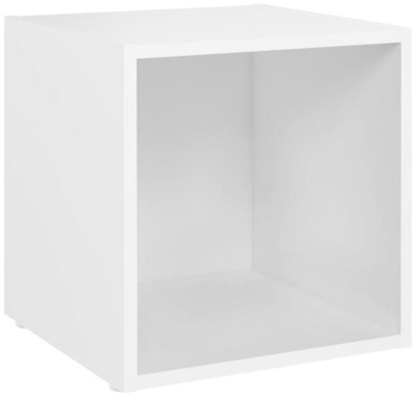 vidaXL TV-Schrank Weiß 37x35x37 cm Holzwerkstoff 805498