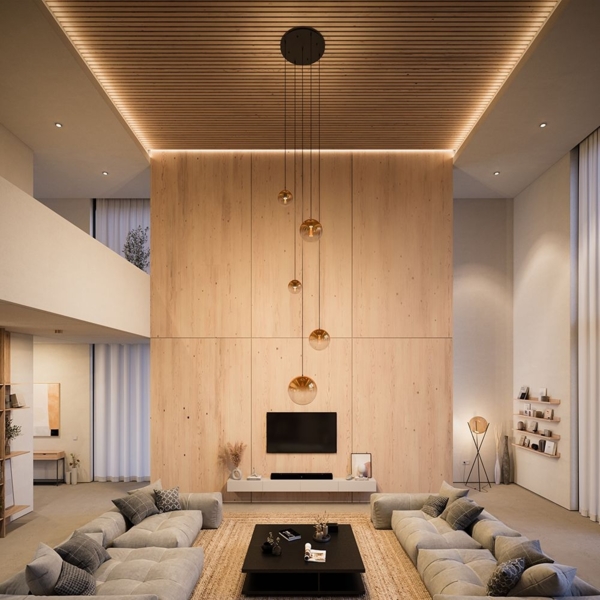 s.luce Orb 5-flammige Galerielampe Modular Gold Verlauf, Rauch Bild 2