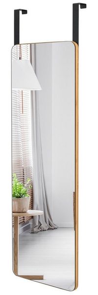 COSTWAY Wandspiegel Ganzkörperspiegel, mit 2 Haken, 100cm x 35cm