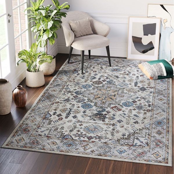 Tapiso Teppich DUBAI, rechteckig, Höhe: 4 mm, Vintage-Look, Kurzflor, Teppich Wohnzimmer, Schlafzimmer