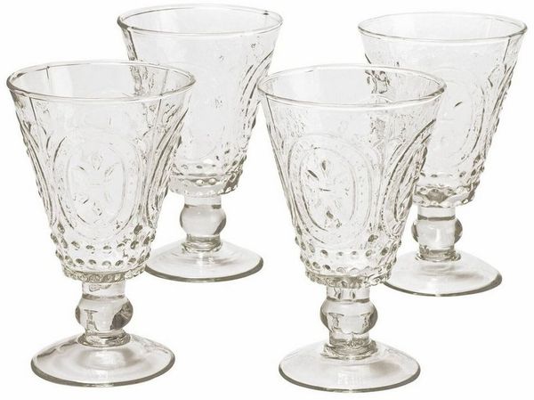 Mirabeau Glas Weingläser 4er Set Sarton klar, Glas