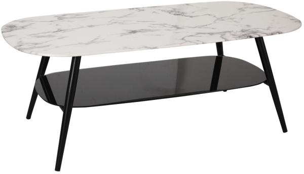Tisch Couchtisch Glas und Metall 120x60