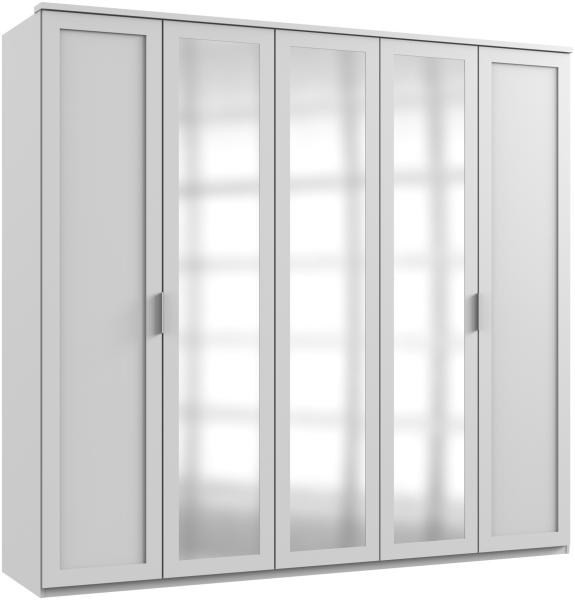 Drehtürenschrank >NADJA< (BxH: 225x208 cm) in WEISS - 225x208cm (BxH)