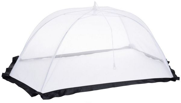 Spetebo Fliegenhaube XXL Insektenschutzhaube Lebensmittel Abdeckung (Stück, 1 St, Abdeckung), - 116 x 65 cm - Fliegenhaube Speisehaube Kuchenabdeckung