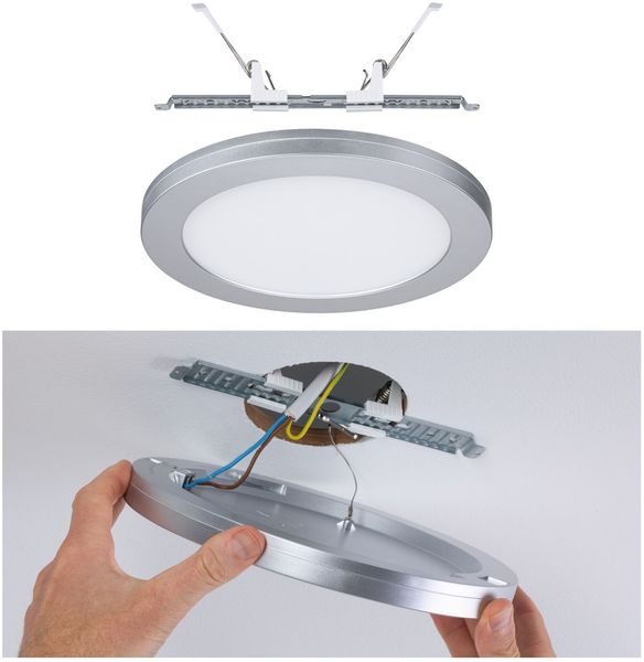 Paulmann 93098 LED Einbaupanel Cover-it rund 225mm 4000K chrom matt