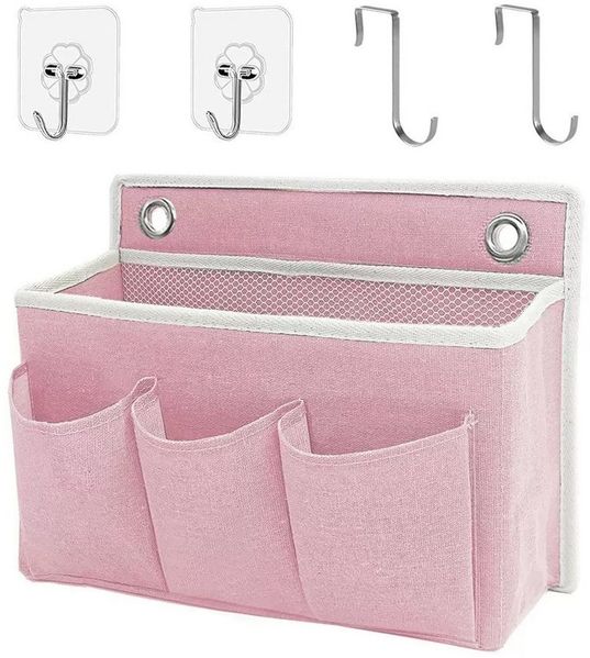Diwzbyn Hängekorb Hängender Bettkopforganizer,Aufbewahrungsbox,über die Tür hängbar, ideal für Schlafzimmer, Küche und Büro,Praktische Betttasche