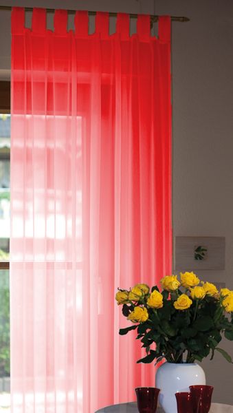 Voile Schlaufenschal 140x245cm rot