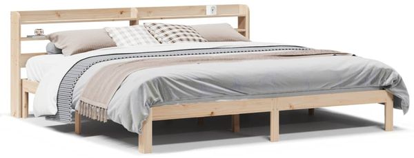 Doppelbett, Bettgestell Modernen mit Kopfteil ohne Matratze 200x200 cm d927e