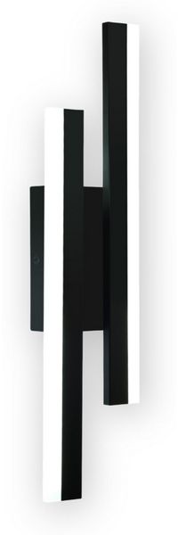 Riserva LED Wandleuchte LED Wandleuchte Innen Schwarz 16W Kaltweiß Flur Lampe, Integrierte LED,flimmerfreies,augenschonendes Design,schlichtes Design