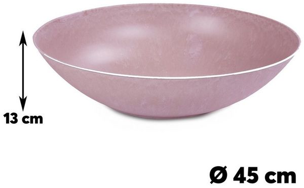 matches21 HOME & HOBBY Wasserspiel Outdoor Solar Brunnen Set 45cm, (2 tlg), Große Schale in rosa als Garten-Brunnen Bild 2