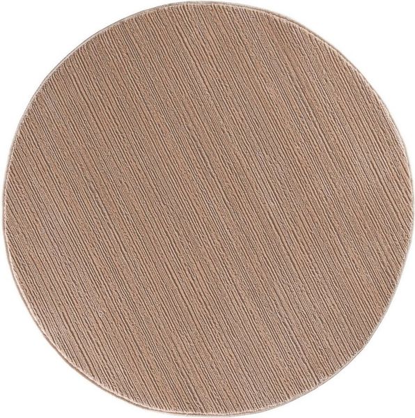 Sehrazat Teppich Lima, rund, Höhe: 10 mm, Kurzflorteppich mit dezentem Glanz, hochwertige Verarbeitung