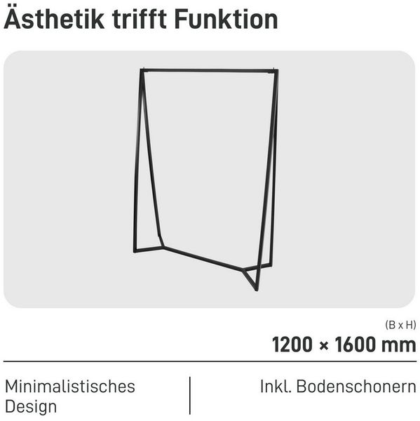Natural Goods Berlin Kleiderständer TRIANGEL, Kleiderstange freistehend, Garderobe, Clothing Rack, Organizer