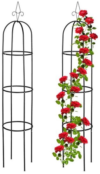 Relaxdays Rankhilfe 200 cm 2er Set