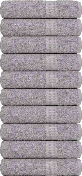 vidaXL Handtücher FROGN 10 Stk. Grau 50x100 cm 360 g/m² 136832