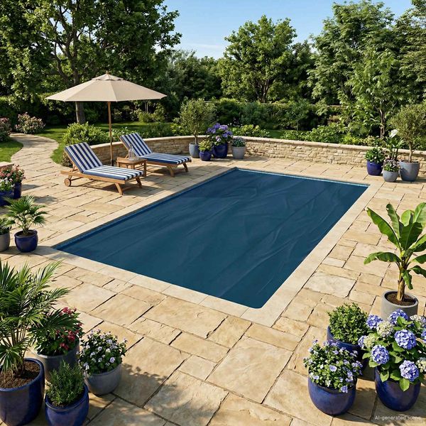 vidaXL Solar Poolabdeckung Hochwertig 600 x 300 cm 200 μm Quadratisch 42034557