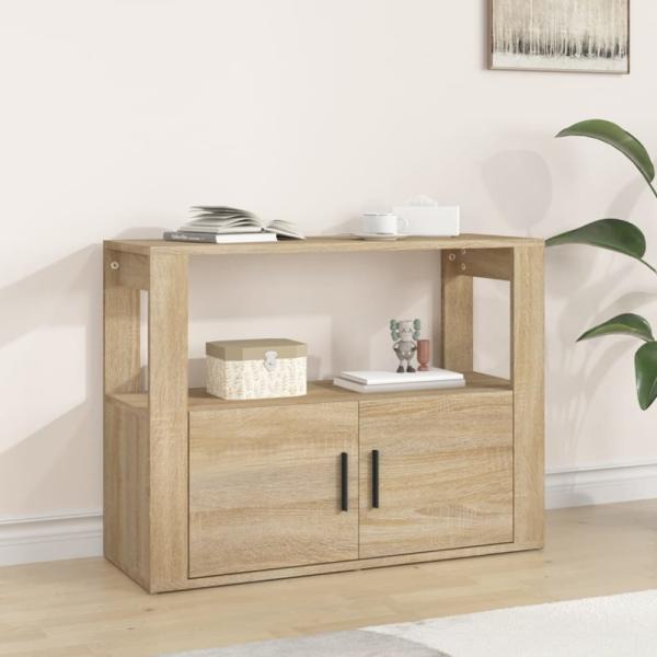 vidaXL Sideboard Sonoma-Eiche 80x30x60 cm Holzwerkstoff 819455