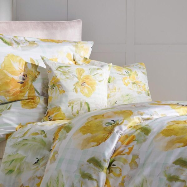 Apelt Mako-Satin Bettwäsche Nelly gelb|155x220 cm + 80x80 cm Bild 2