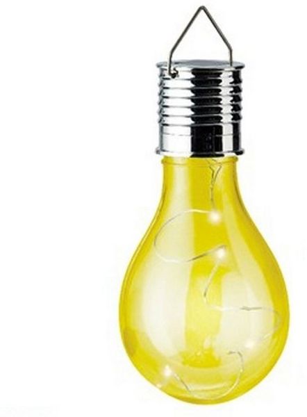 MARELIDA LED Solarleuchte LED Solar Glühbirne hängend Gartenleuchte für Terrasse Balkon gelb, LED Classic, warmweiß (2100K bis 3000K)