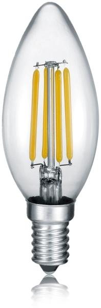 E14 Filament LED, 4 Watt, 470 Lumen, warmweiß, Ø3,5cm, 3 Stufen Dimmer