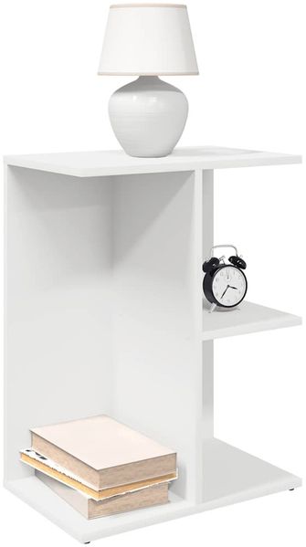 vidaXL Nachttische 2 Stk. Weiß 46,5x29x61 cm Holzwerkstoff 858651