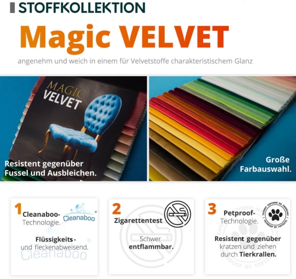 Boxspringbett 'Simoti' grün 140x200 cm Bild 9