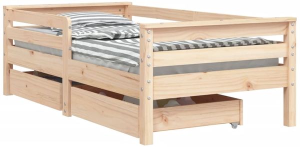 vidaXL Kinderbett mit Schubladen 70x140 cm Massivholz Kiefer 834441 Bild 2