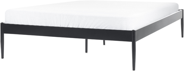 Bett mit Lattenrost VAURS 140 x 200 cm Metall Schwarz