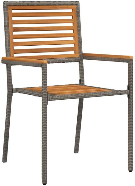 vidaXL Garten Essgruppe 3 pcs Grau Massivholz Akazie 3365530 Bild 6