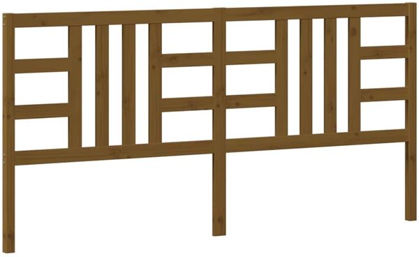 Kopfteil, Bettkopfteil, Minimalistisch Honigbraun 206x4x100 cm Massivholz Kiefer