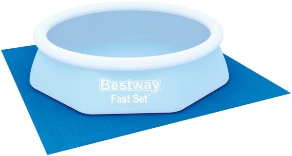 Bestway 'Flowclear™' Bodenplane für Aufstellpools, Polyethylen blau, 274x274 cm