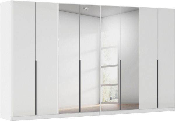 OTTO home Drehtürenschrank Kleiderschrank Kleiderschränke Schrank Garderobe AGORDO mit Glasfront (in zwei Griff-Farben, Breiten 91-405 cm) durchdachte Innenausstattung, in 8 Breiten und 2 Höhen MADE IN GERMANY