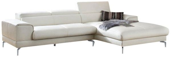 W.SCHILLIG Ecksofa piedroo, Kopfteilverstellung, wahlweise mit Sitztiefenverstellung, Breite 303cm