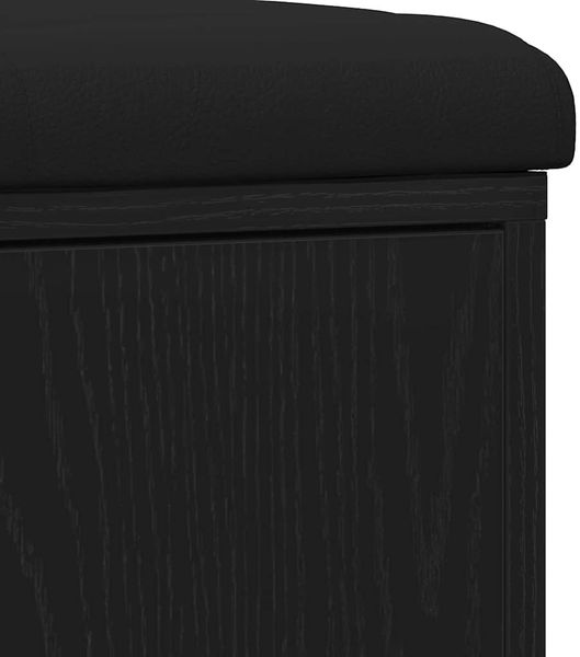 vidaXL Sitzbank mit Stauraum Schwarz Eichen-Optik 102 x 32 x 50 cm 862986 Bild 9