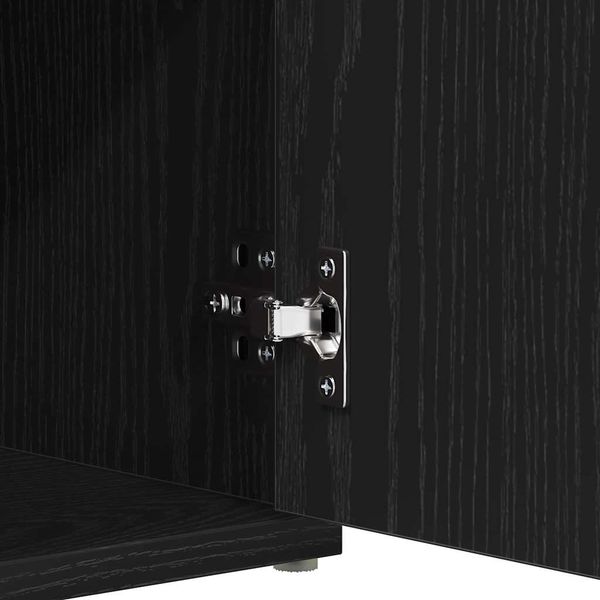 vidaXL Sitzbank mit Stauraum Schwarz Eichen-Optik 102 x 32 x 50 cm 862986 Bild 10