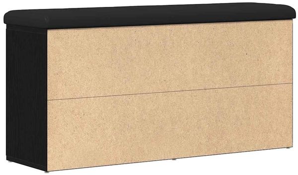 vidaXL Sitzbank mit Stauraum Schwarz Eichen-Optik 102 x 32 x 50 cm 862986 Bild 8