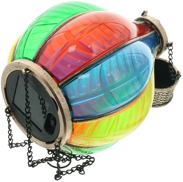 Dekoleidenschaft LED Solarleuchte "Heißluftballon" bunt, Outdoor Hängelaterne, Solar Gartenlaterne 46 cm, LED fest integriert, wetterfest, Solarlaterne für Draußen, Solarlampe Außen Bild 3