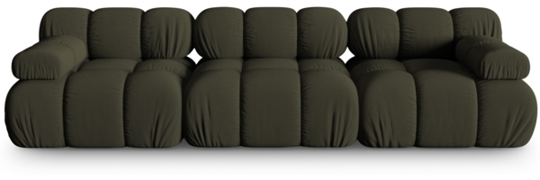 Micadoni Modulares Sofa Bellis 3-Sitzer 3D-Stoff Sonic Amazonas Grün