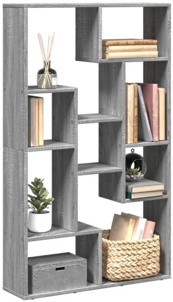 vidaXL Bücherregal Grau Sonoma 72x20x120 cm Holzwerkstoff 858161