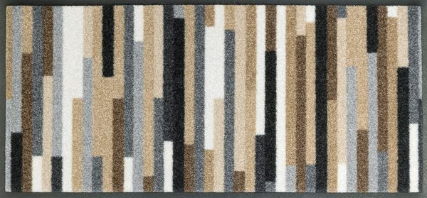 wash+dry by Kleen-Tex Fußmatte Mikado Stripes, rechteckig, Höhe: 7 mm, Schmutzfangläufer, modernes Streifen Design, rutschhemmend, waschbar