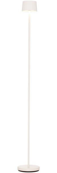 Dieter Knoll 'PLEAT' Akkuleuchte, Aluminium weiß, H 120 cm, dimmbar mit Touchdimmer