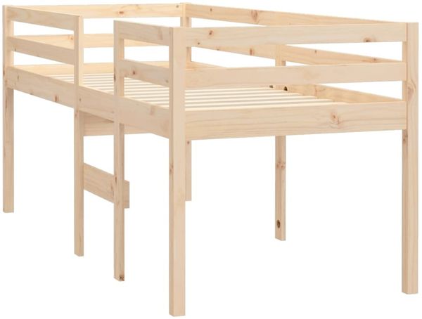 vidaXL Hochbett 90x200 cm Massivholz Kiefer 821604 Bild 4