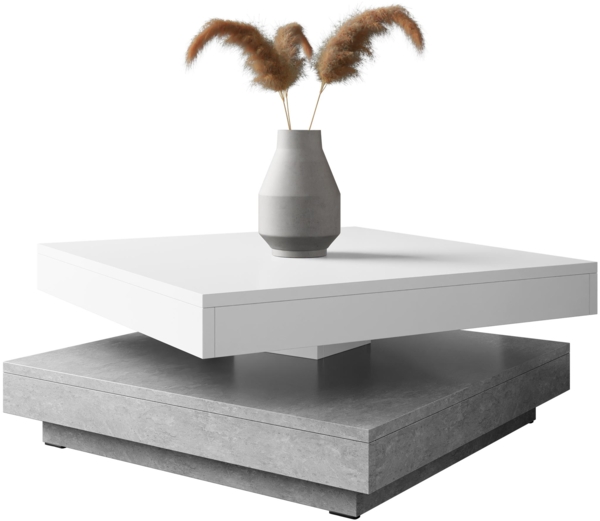 Couchtisch Luriso (Farbe: Weiß / Atelier Hell)