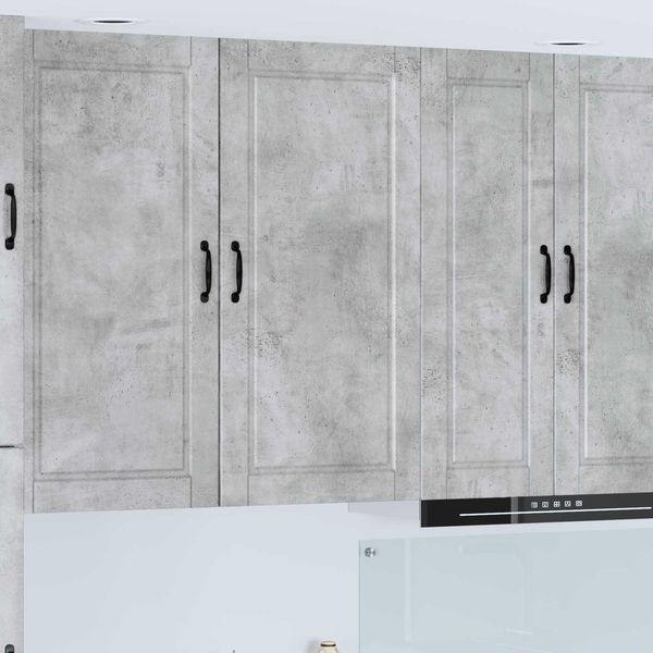 vidaXL Wandschrank PORTO Beton Grau 50 x 31 x 100 cm Holzwerkstoff 885478