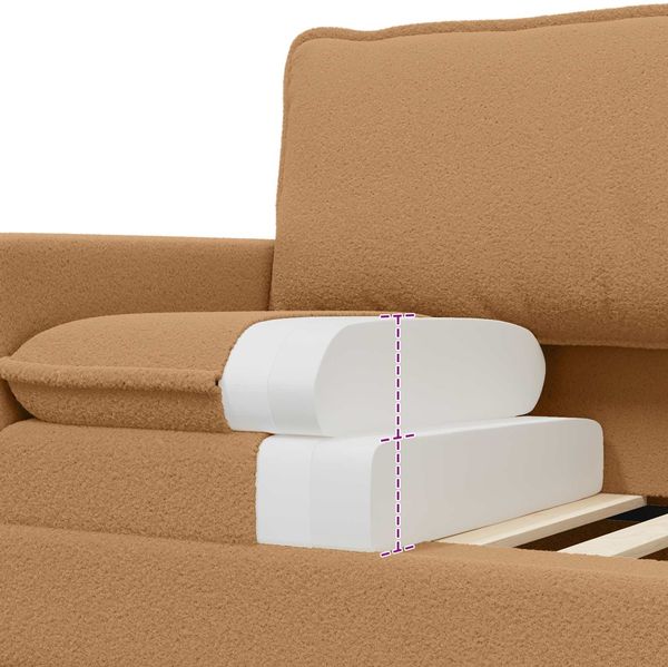 vidaXL Sofa Beige 156 x 81 x 87,5 cm Stoff 42028854 Bild 7