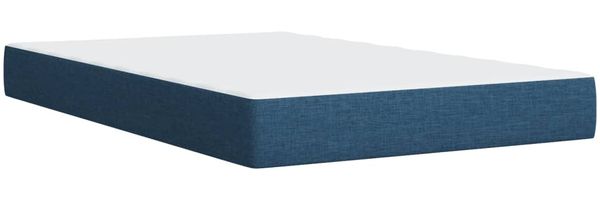 vidaXL Boxspringbett mit Matratze Blau 90x190 cm Stoff 3288056 Bild 9