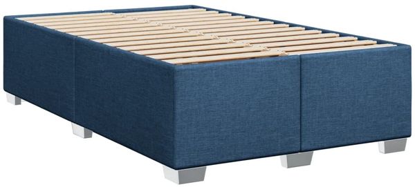 vidaXL Boxspringbett mit Matratze Blau 90x190 cm Stoff 3288056 Bild 8