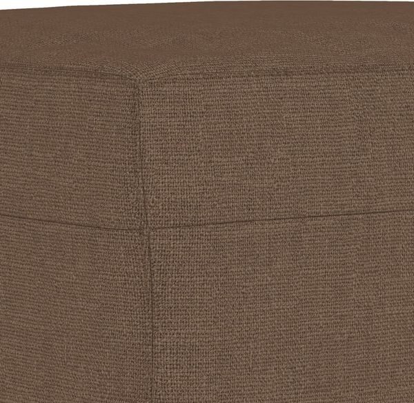 vidaXL 3-Sitzer-Sofa mit Hocker Braun 180 cm Stoff 3201154 Bild 6