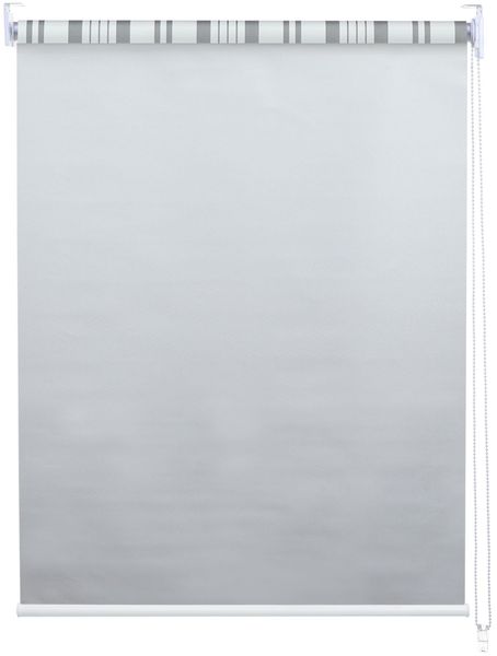 Rollo HWC-D52, Fensterrollo Seitenzugrollo Jalousie, 80x230 cm Sonnenschutz Verdunkelung blickdicht ~ grau/weiß Bild 3