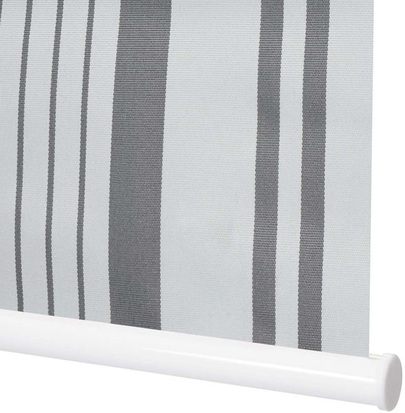 Rollo HWC-D52, Fensterrollo Seitenzugrollo Jalousie, 80x230 cm Sonnenschutz Verdunkelung blickdicht ~ grau/weiß Bild 2
