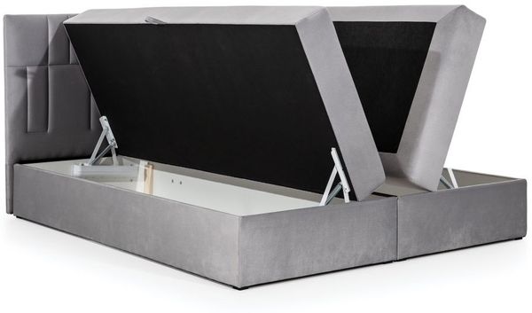 Boxspringbett CORTEZ 200x200 cm Anthrazit Bild 2